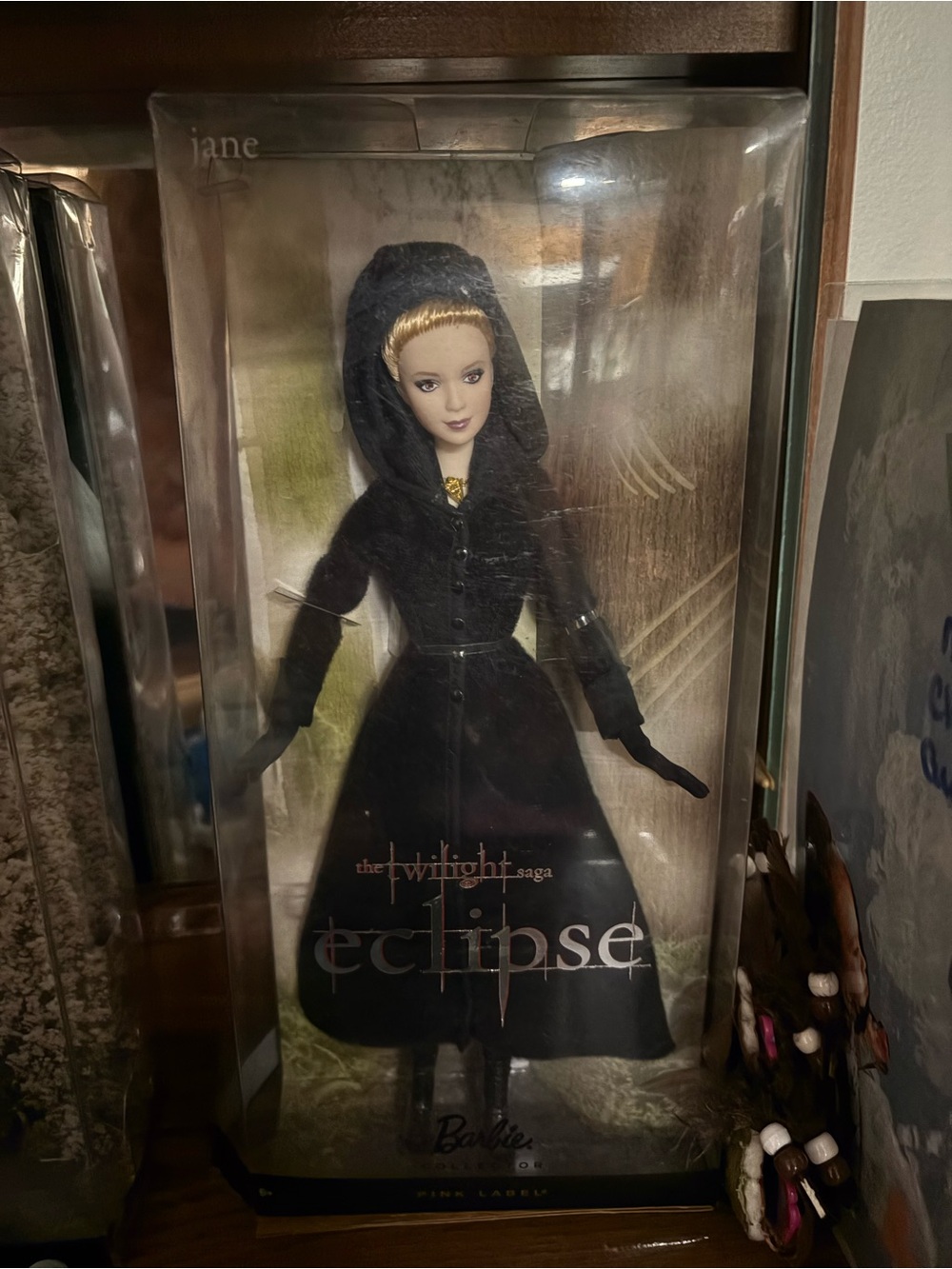 Barbie The Twilight Saga Eclipse Jane Doll in Black Hooded Coat
